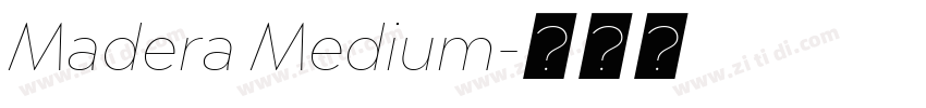 Madera Medium字体转换